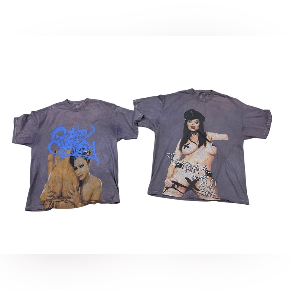 Quality Control Sexy Girl Lot Of 2 T Shirt Men's Size XL